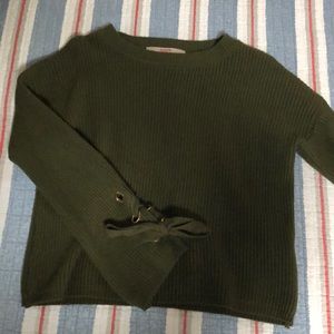 Olive Green sweater to keep warm during winter